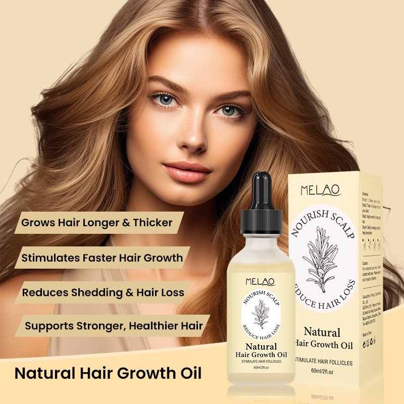 Private Label Natural Hair Care Nourishing Volumizing Castor Rosemary Hair Growth Oil For Women