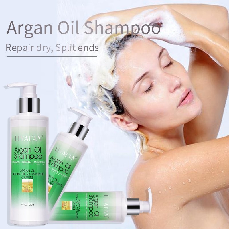 Private Label Thick Hair Repair Moisturizing Anti Hair Loss Curly Organic Argan Oil Shampoo