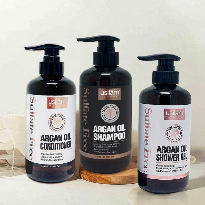 sulfate free private label OEM custom logo best quality damage repair luxury Moroccan Argan Oil shampoo