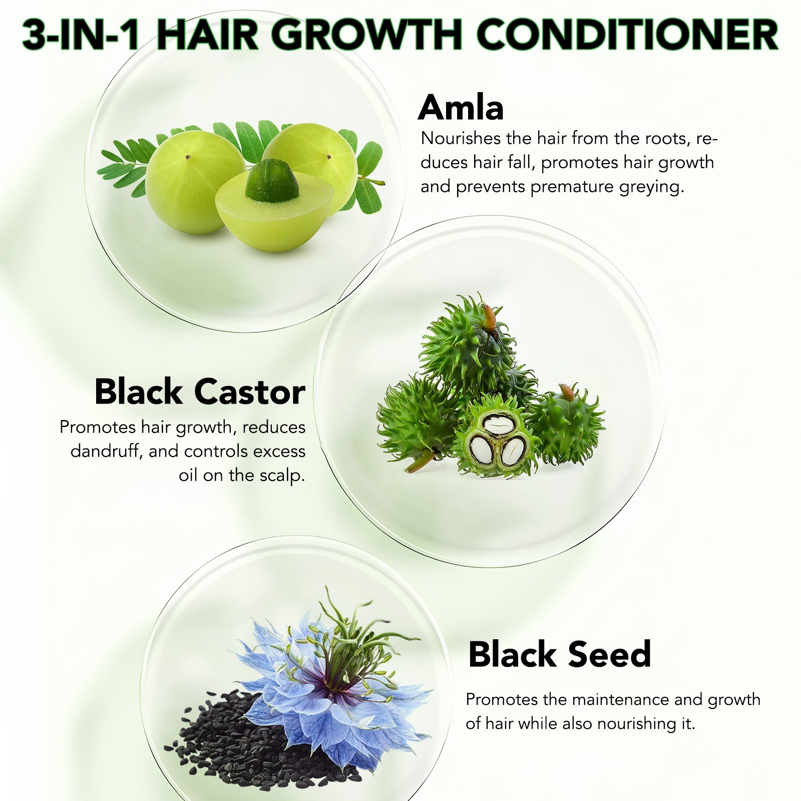 ALIVER restores natural shine hair growth jamaican black castor black seed oil amla hair oil shampoo and conditioner