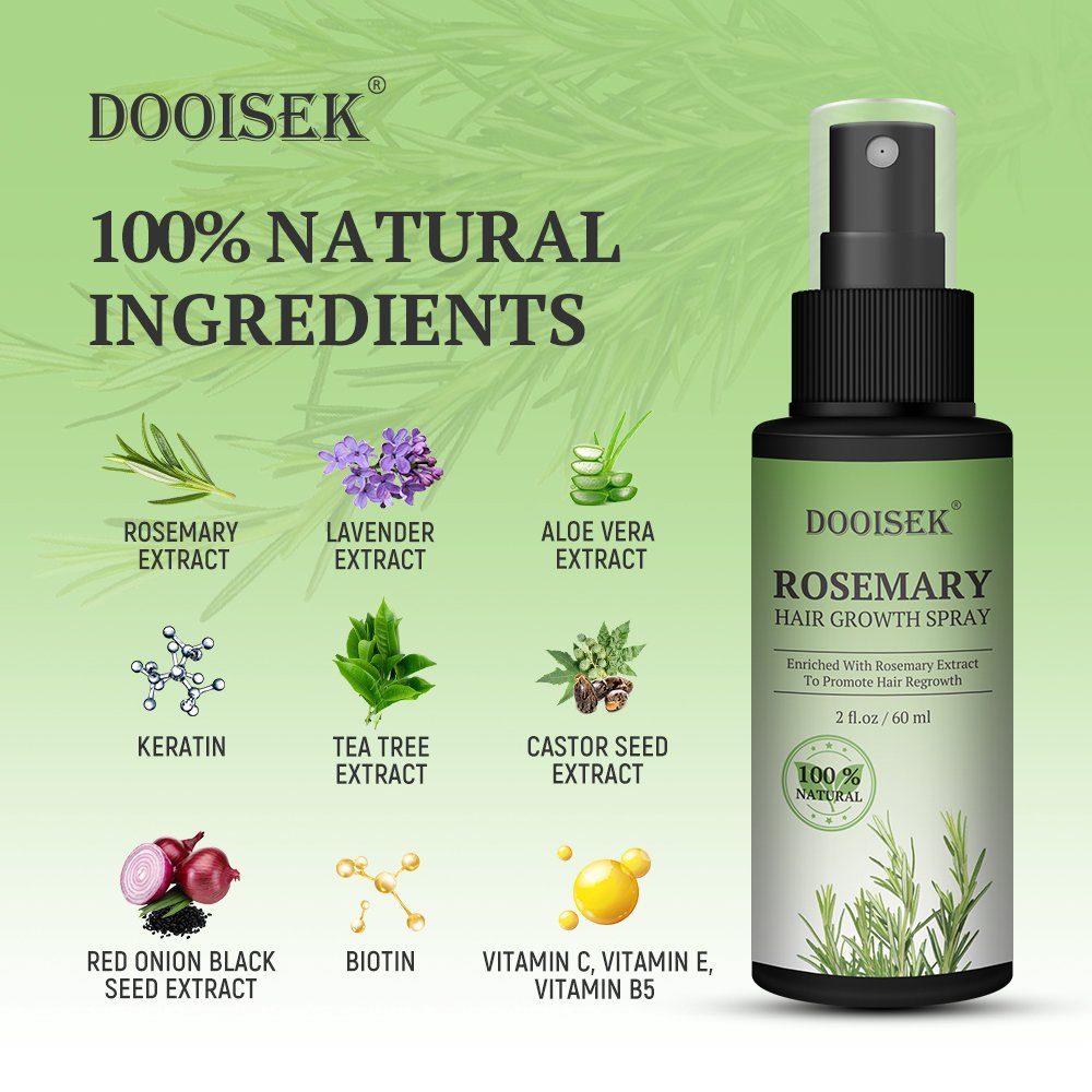 Hot sale anti hair loss treatment rosemary fast hair growth spray essential oil scalp serum biotin hair regrowth tonics for men