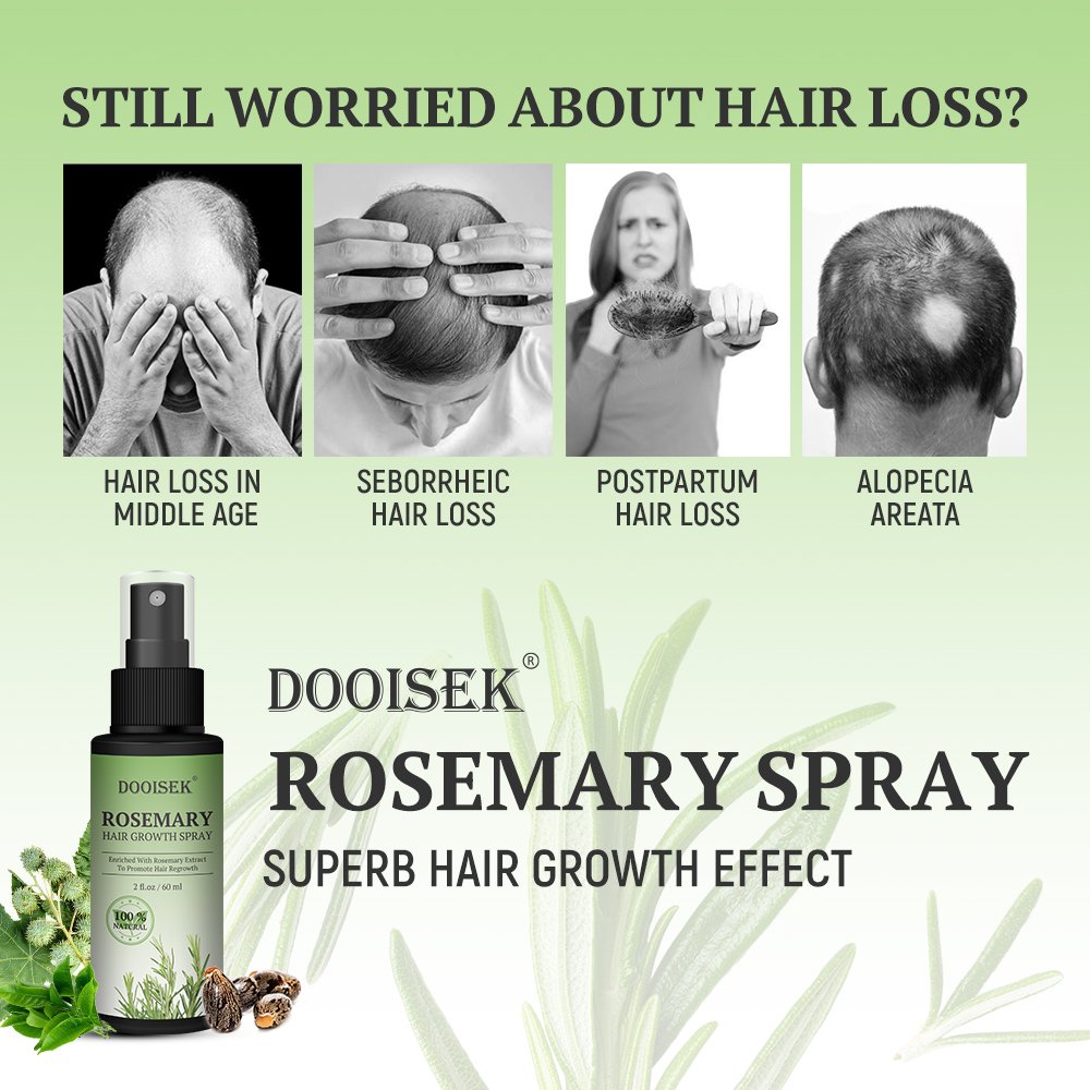 Hot sale anti hair loss treatment rosemary fast hair growth spray essential oil scalp serum biotin hair regrowth tonics for men