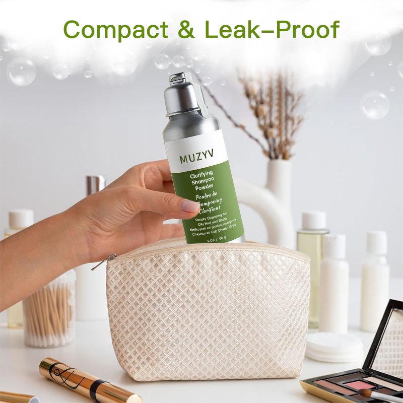 Private label travel vegan clarifying foaming shampoo powder
