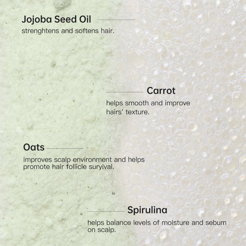 Private label travel vegan clarifying foaming shampoo powder