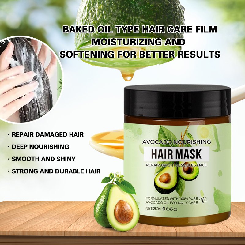 500ml Avocado Shampoo and Conditioner Set Sulfate Free Organic Formula Nourishing Strengthening Prevents Detachment Fixes Hair