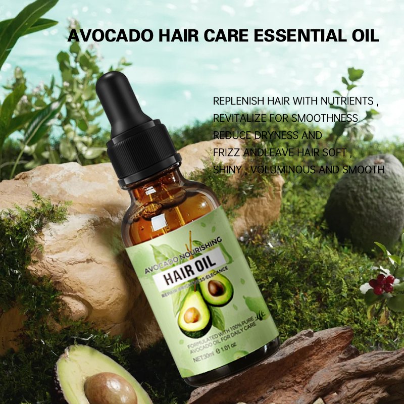 500ml Avocado Shampoo and Conditioner Set Sulfate Free Organic Formula Nourishing Strengthening Prevents Detachment Fixes Hair