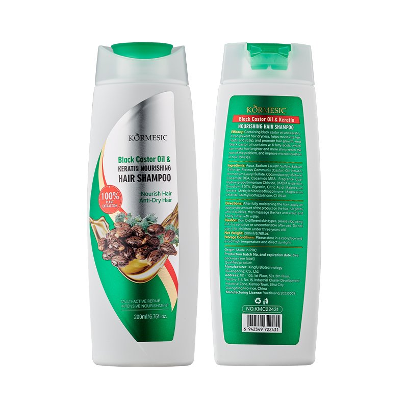 KORMESIC Private Label Original Organic Hair Growth Shampoo and Conditioner with Morocco Argan Oil Lavender Black Castor Oil