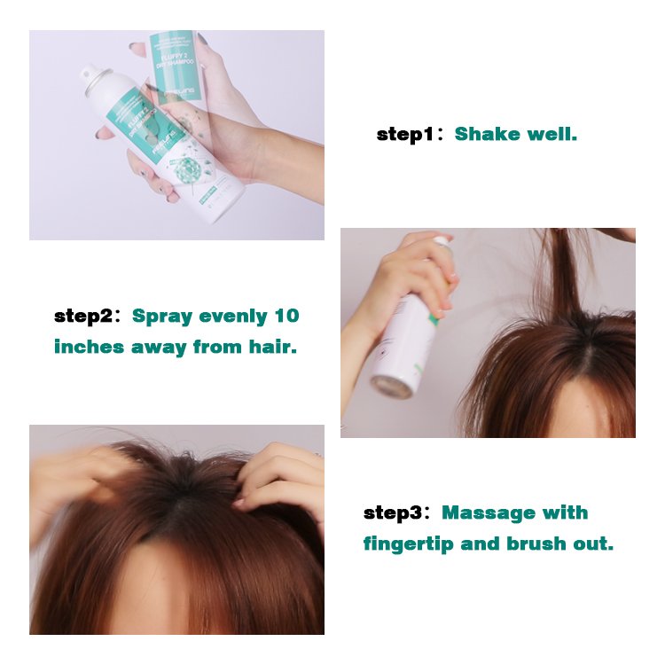 wholesale 170ml hair dry shampoo spray power custom logo private label dry shampoo powder hair dry shampoo for hair