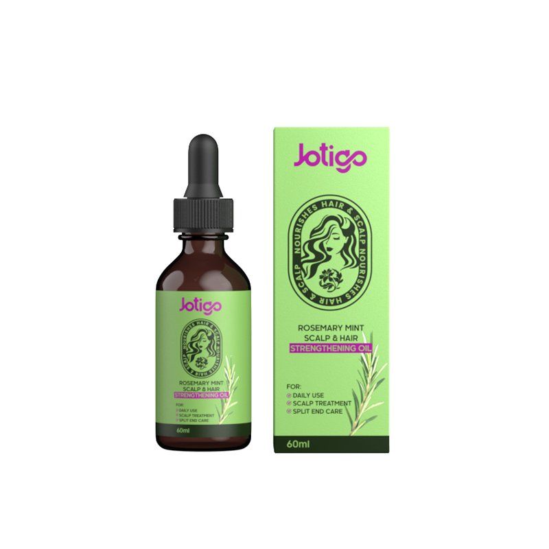 Jotigo Private Label Biotin Rosemary Essential Oil Promote Hair Growth Strengthen Scalp Repair Care Mint Hair Growth Oil
