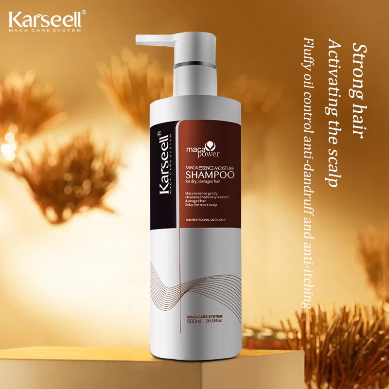 Karseell Wholesale New Launch MACA Oil Soft&Smooth Shampoo 500/800ml