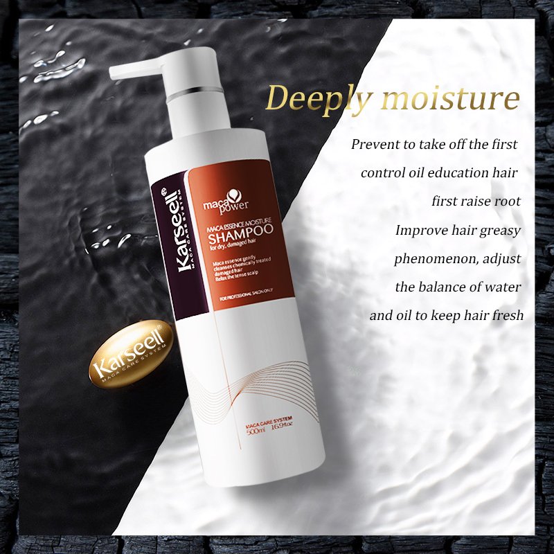 Karseell Wholesale New Launch MACA Oil Soft&Smooth Shampoo 500/800ml