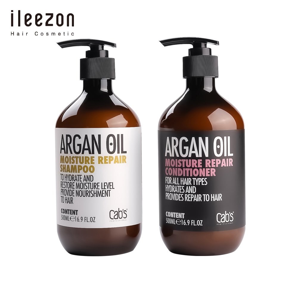 wholesale price hair cosmetic Argan Oil Moisture Repair Shampoo and Conditioner set