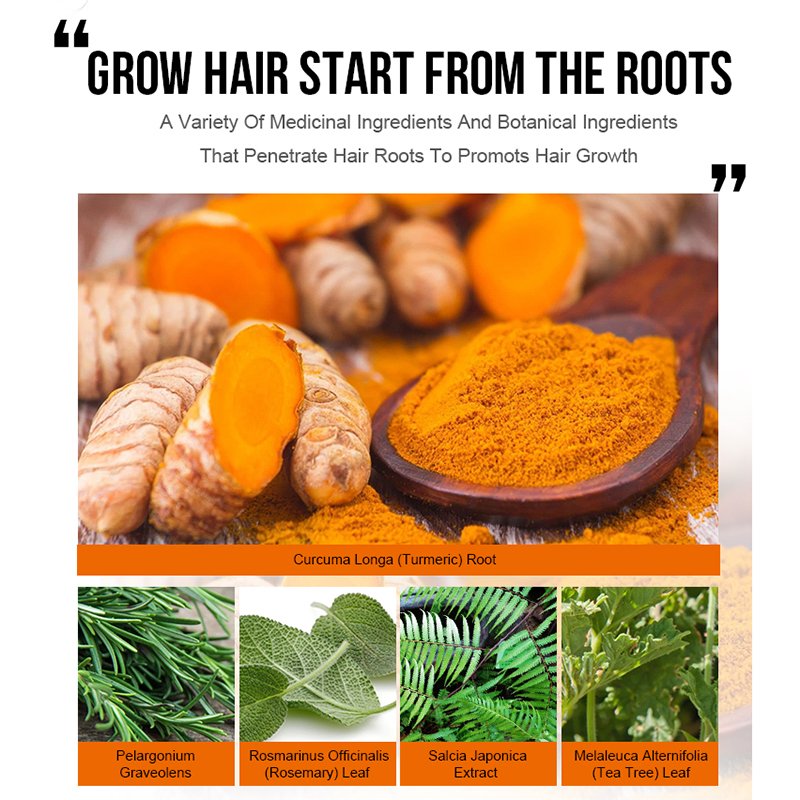 Private Label PURC Natural Hair Density Essential Oil Organic Ginger Hair Growth Oil Serum Fast Hair Growth Products