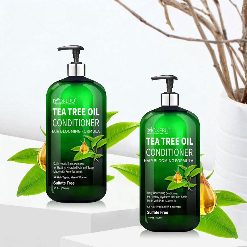 Private Label OEM Sulfate Free Vegan Natural Organic Tea Tree Oil Hair Care Shampoo And Conditioner For Damaged Hair Nourishing