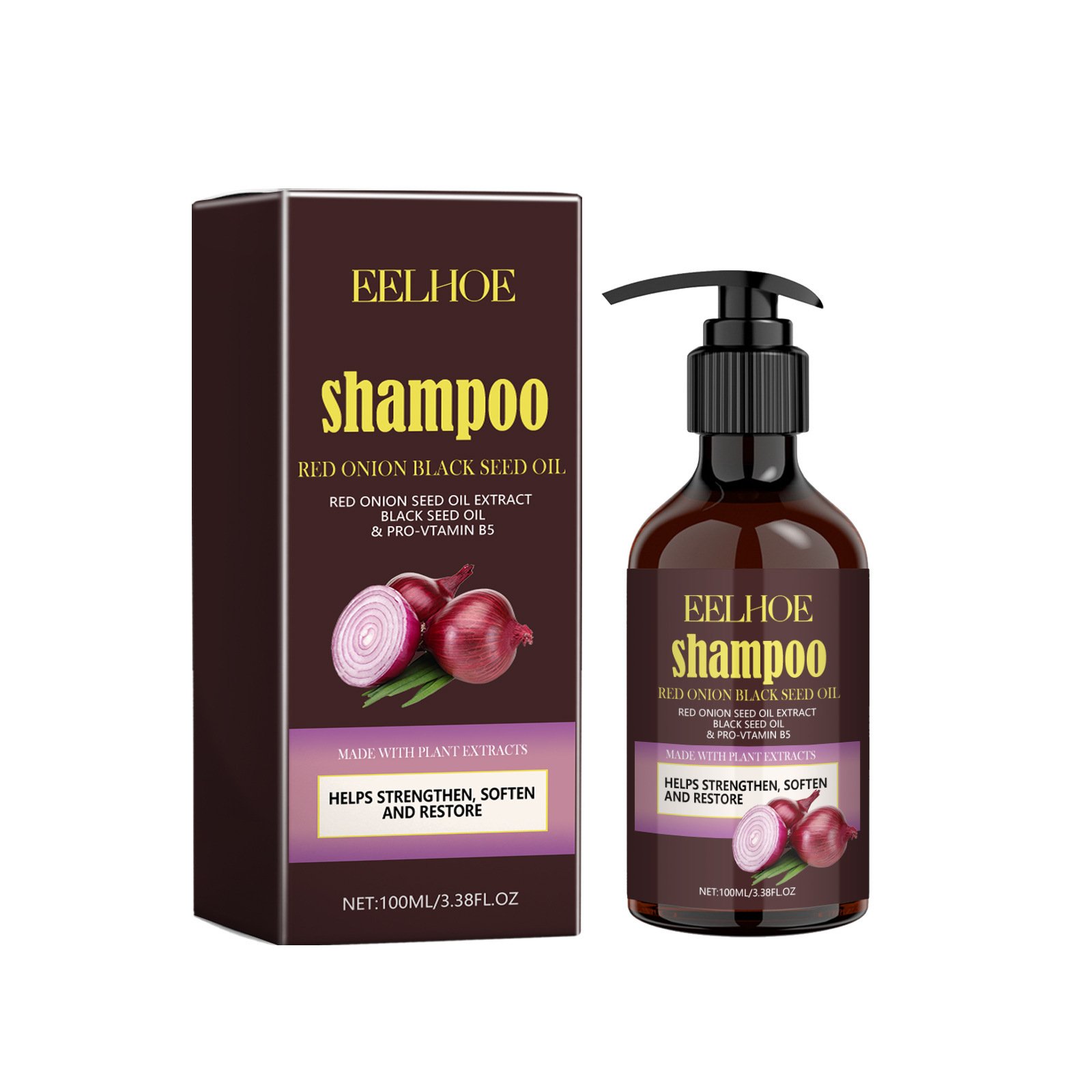 Wholesale Anit-Hair Loss Strengthens Growth Hair Red Onion Regrowth Hair Shampoo And Conditioner Set