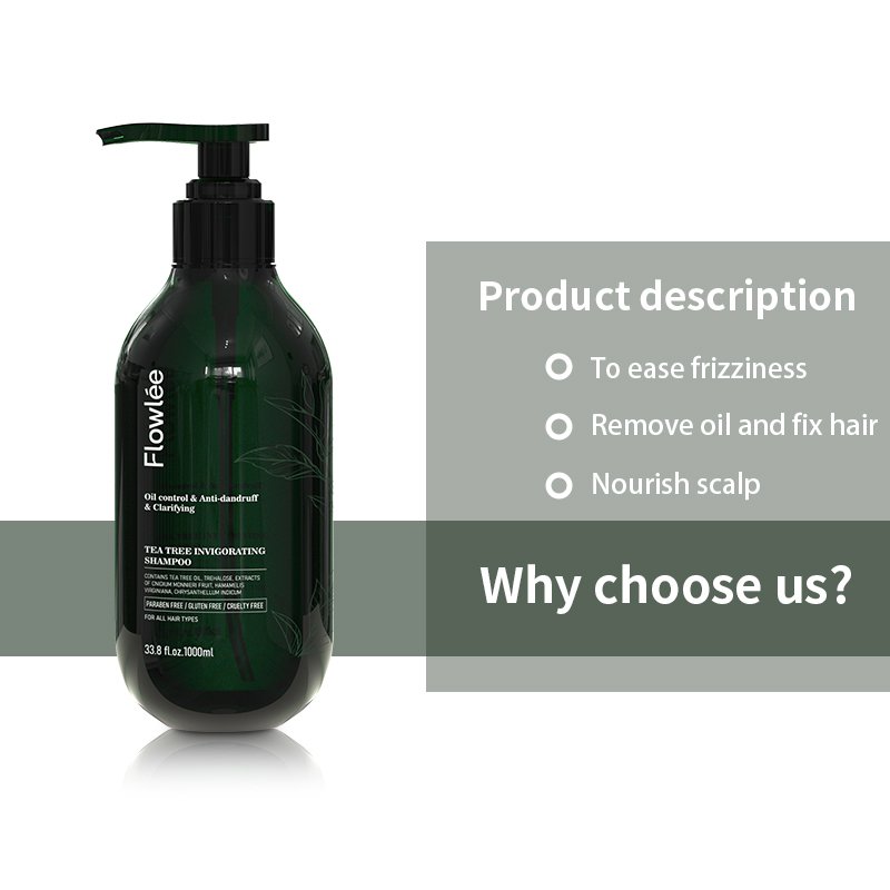 DIWEI 100% Pure Natural Custom Private Label Fast Hair Growth Ginger Anti-Dandruff Organic Tea Tree Oil Shampoo