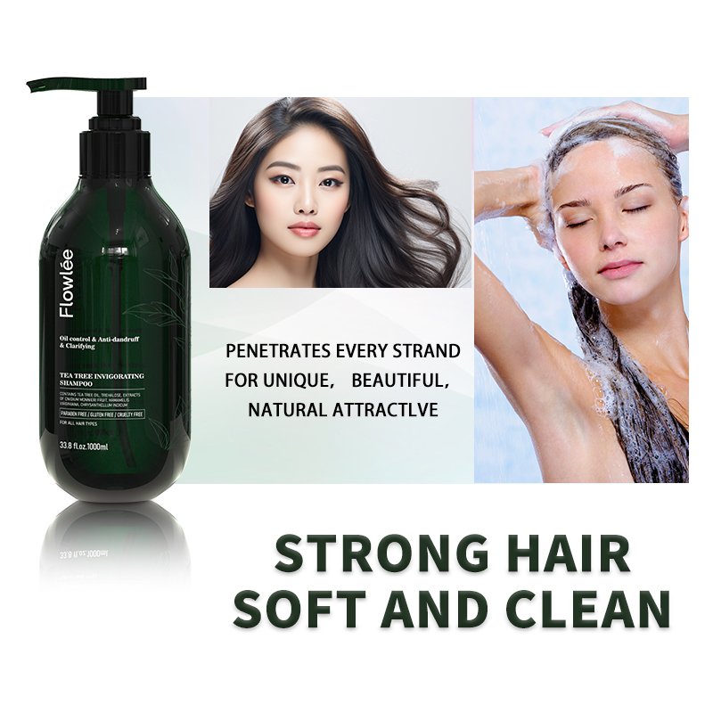DIWEI 100% Pure Natural Custom Private Label Fast Hair Growth Ginger Anti-Dandruff Organic Tea Tree Oil Shampoo