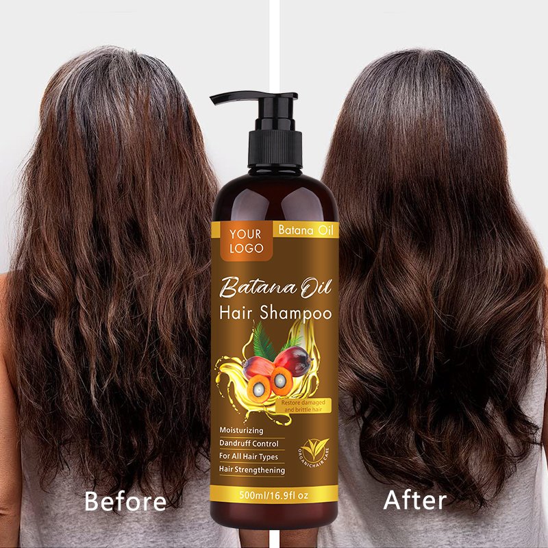 Private Label Hair Care Set Raw Batana Oil Butter Hair Growth Treatment Sulfate Free Organic Batana Oil Shampoo And Conditioner