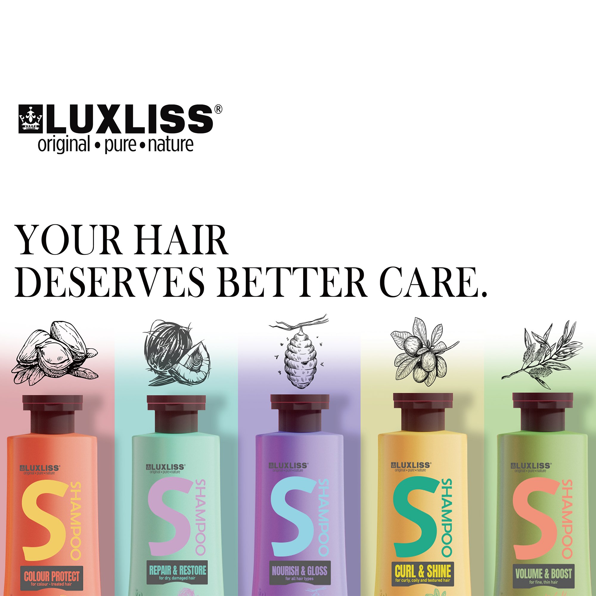 New Arrivals Wholesale Luxliss Sulphate Free Collagen Hair Shampoo Nourishing Orgainc Natural Hotel Shampoo and Conditioner Set
