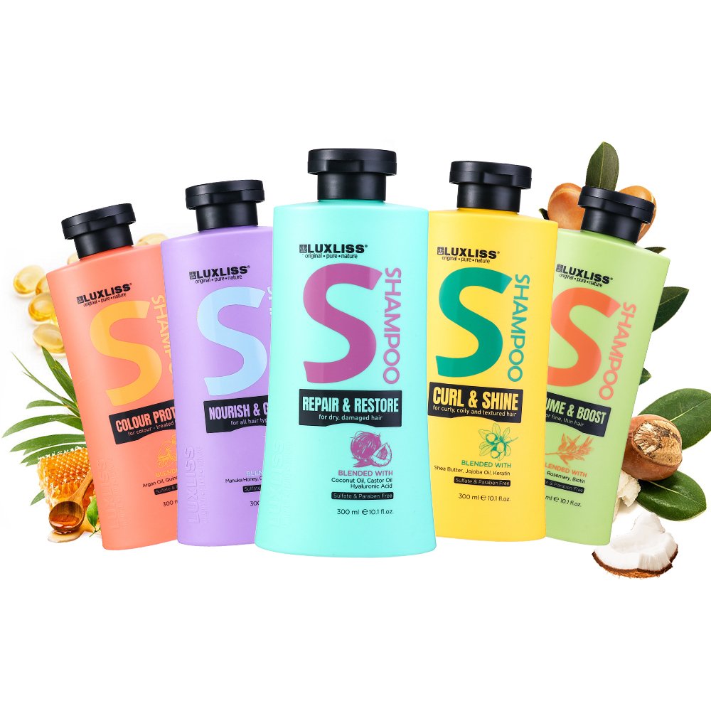 New Arrivals Wholesale Luxliss Sulphate Free Collagen Hair Shampoo Nourishing Orgainc Natural Hotel Shampoo and Conditioner Set
