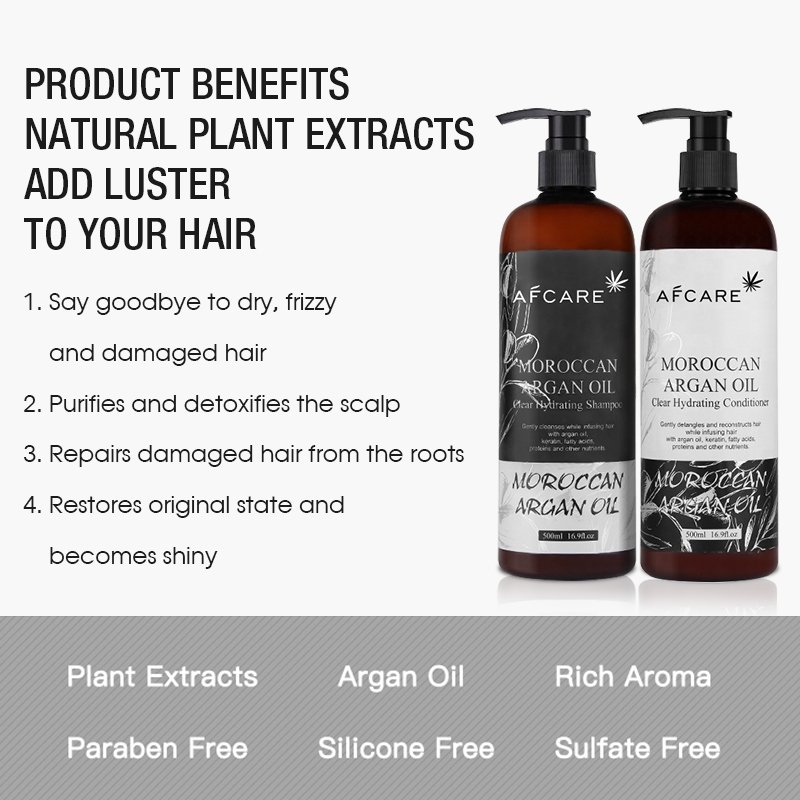 Herbal Essences Shampoo and Conditioner Set Repair Sulfate-free Moisturizing and Keratin & Argan oil Anti-hair Loss Shampoo