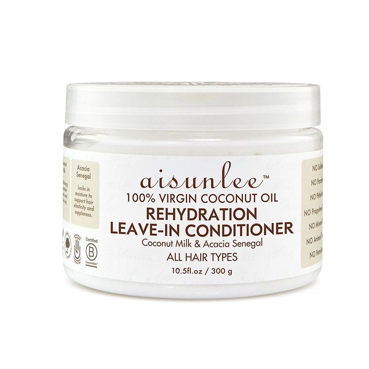 High quality coconut Leave in conditioner private label hair shampoo and conditioner for Damaged Hair