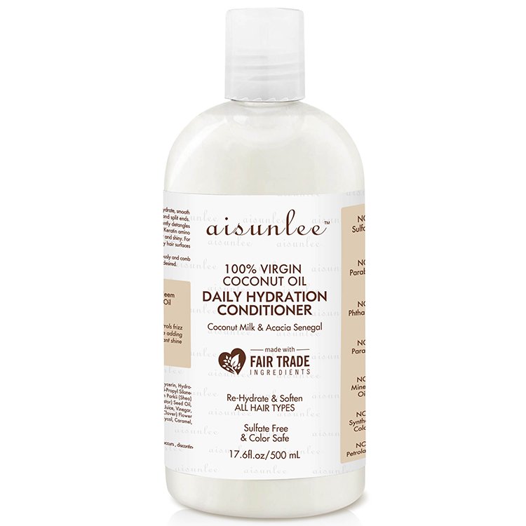 High quality coconut Leave in conditioner private label hair shampoo and conditioner for Damaged Hair