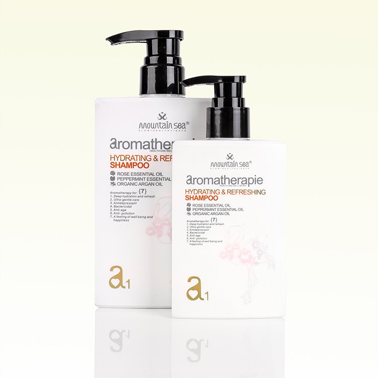 Private label Smooth and Silky natural organic repairing shampoo without sulfate
