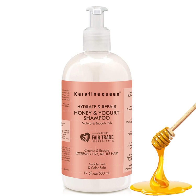 Daily Hydration Private label organic nourish Moisturizing Hair Honey Yogurt shampoo