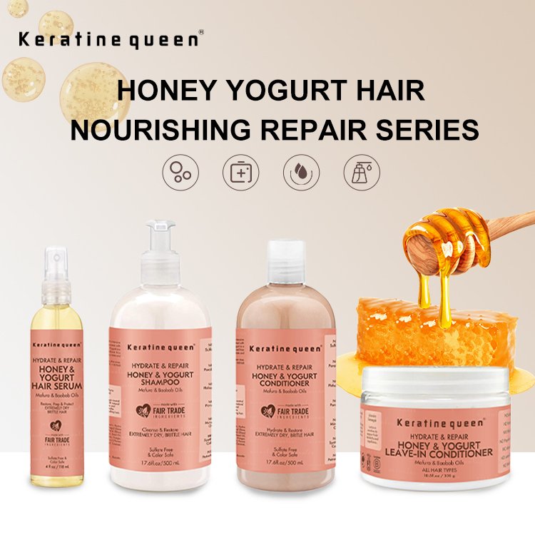 Daily Hydration Private label organic nourish Moisturizing Hair Honey Yogurt shampoo