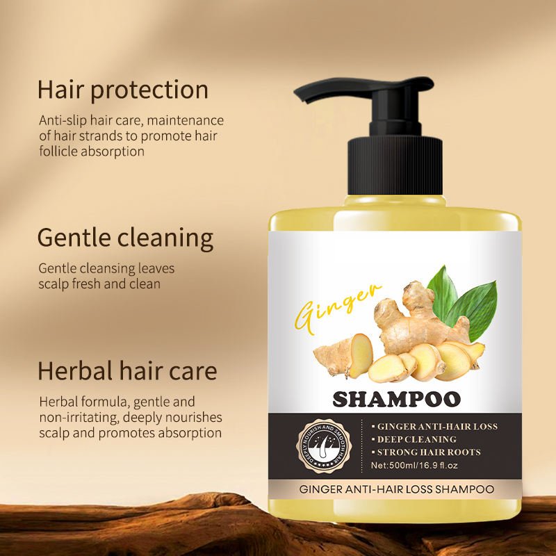 Ginger hair shampoo 500ml Anti Hair Loss Products Prevents Thinning Hair
