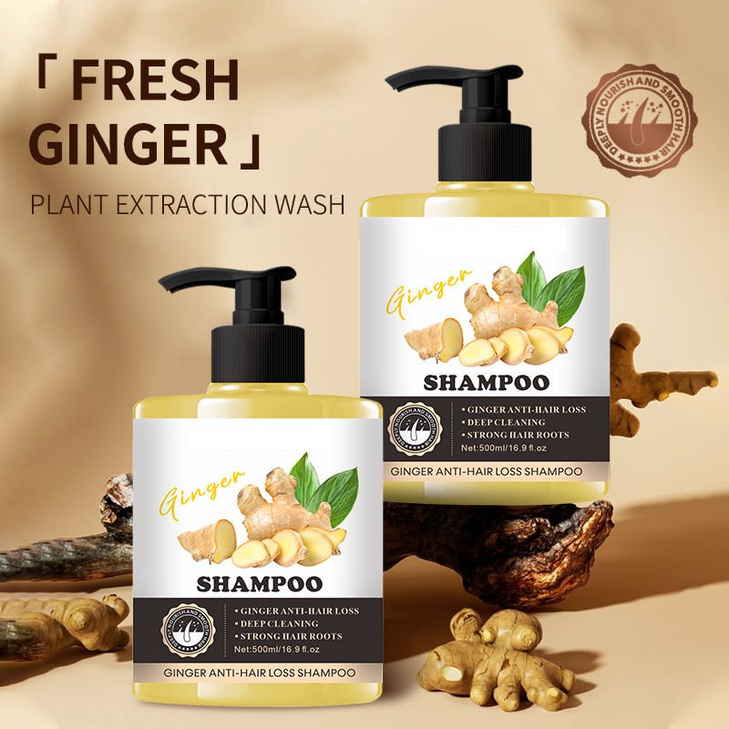 Ginger hair shampoo 500ml Anti Hair Loss Products Prevents Thinning Hair