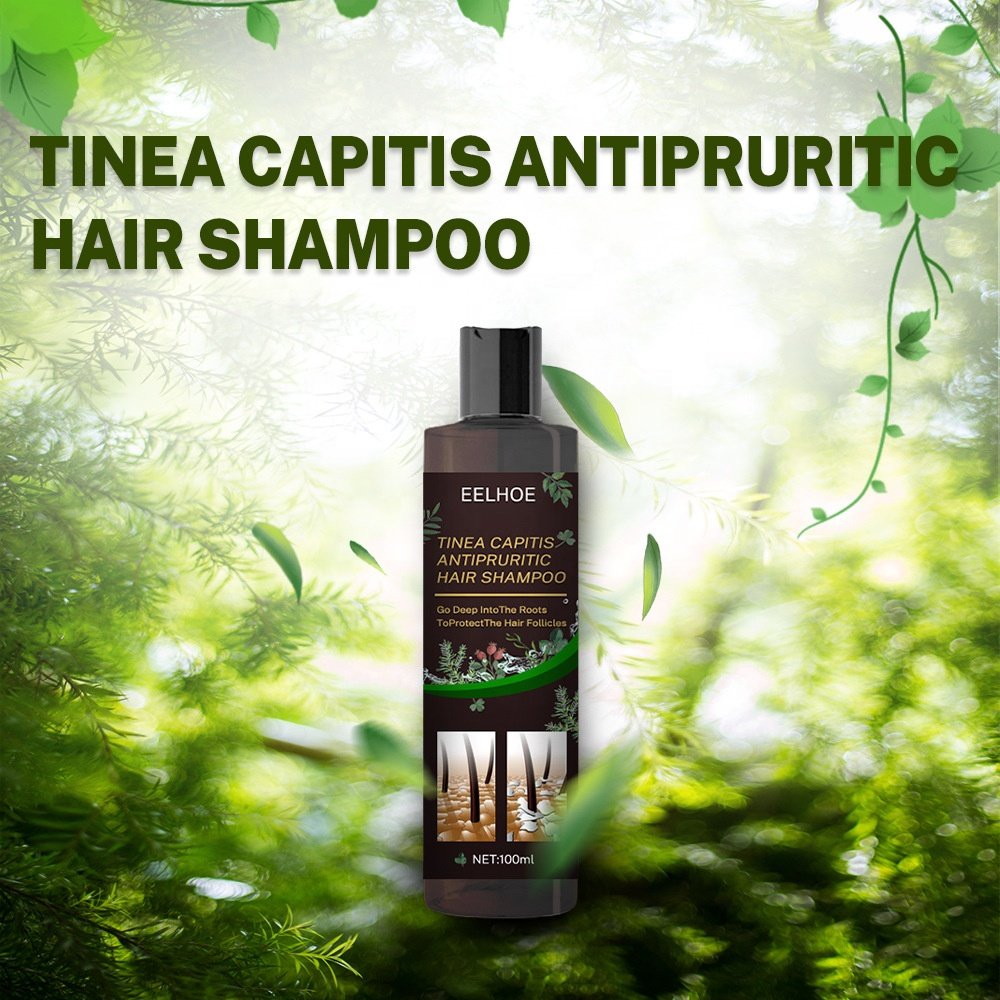 EELHOE 100% Natural Moisturizing Anti Itching Remove Tinea Capitis Mites Plant Extract Herbal Anti-Dandruff Shampoo