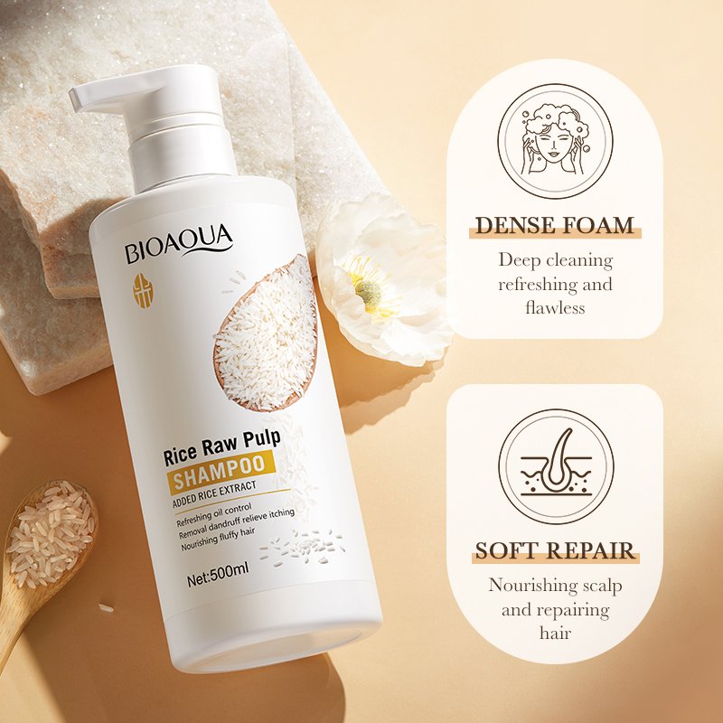Private label custom BIOAQUA Hair Care Products Natural anti-dandruff oil control feminine shampoo