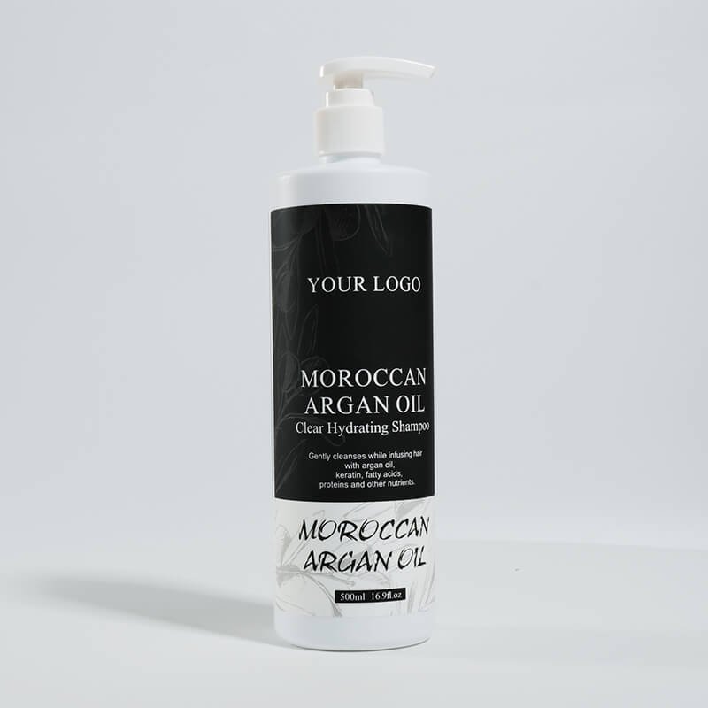 Sulfate Free Moroccan Argan Oil OEM Own Label Rosemary Mint Hair Care Set Anti Dandruff Shampoo Conditioner