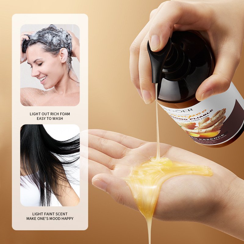 Korea Natural Organic Hair Repair Oil Control Anti-hair Loss 500ml Ginger Essential Hair Shampoo and Conditioner