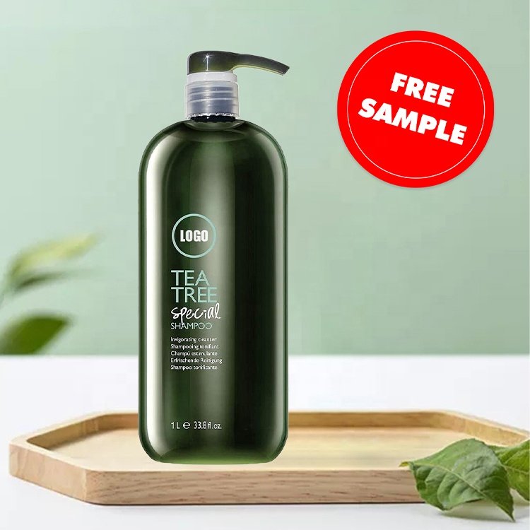 Private Label Wholesale Free Sample Liquid Organic Green Tea Tree Hair Shampoo