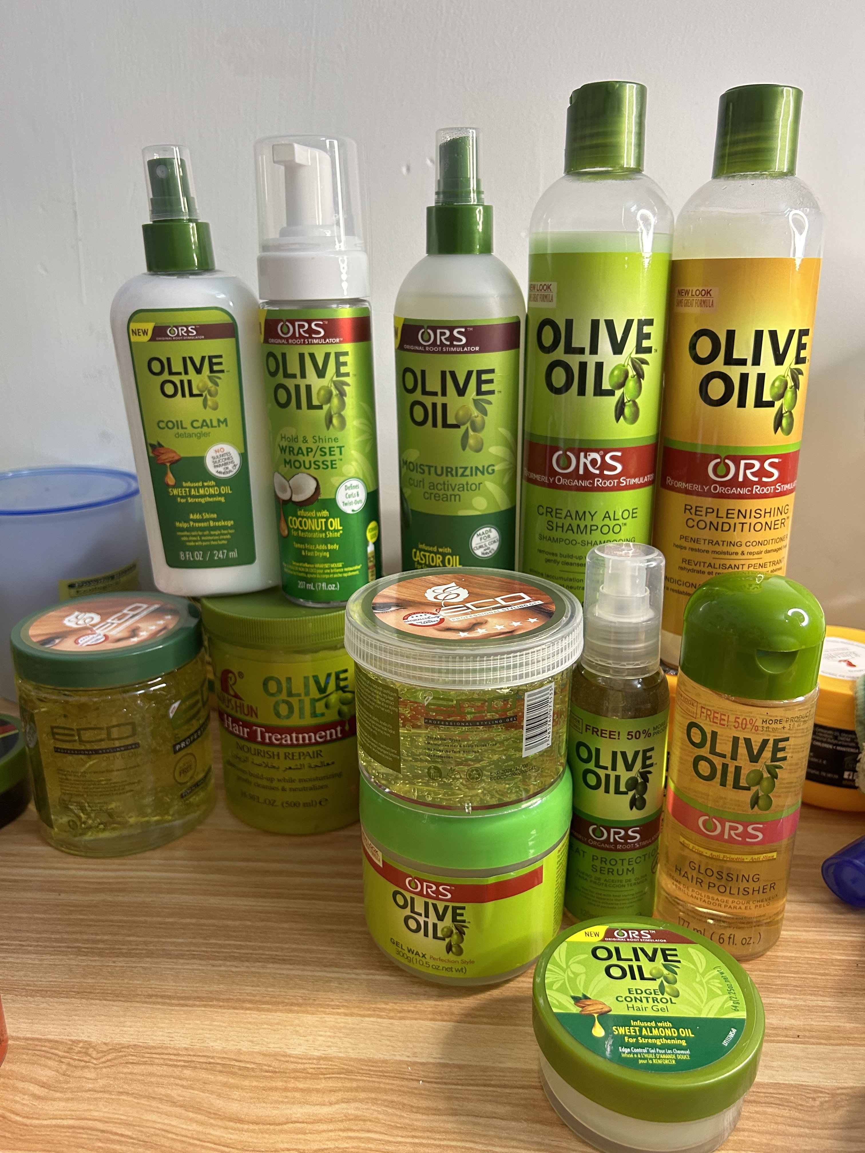 HThair Whalesaler Professional Manufacture Deep Cleaning Natural Olive Oil Shampoo Hair Care Set Repair Nourish