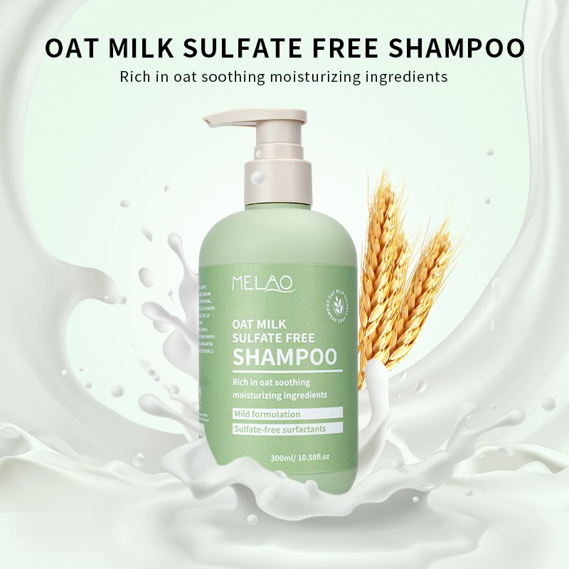 Best Price Oat Milk Sulfate Free Shampoo Hair Care Soothing Moisturizing Mild Formula Private Label Foaming Hair Growth Shampoo