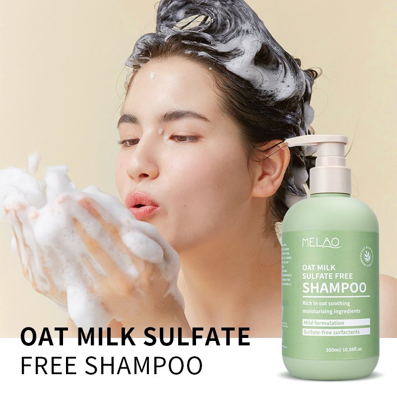 Best Price Oat Milk Sulfate Free Shampoo Hair Care Soothing Moisturizing Mild Formula Private Label Foaming Hair Growth Shampoo