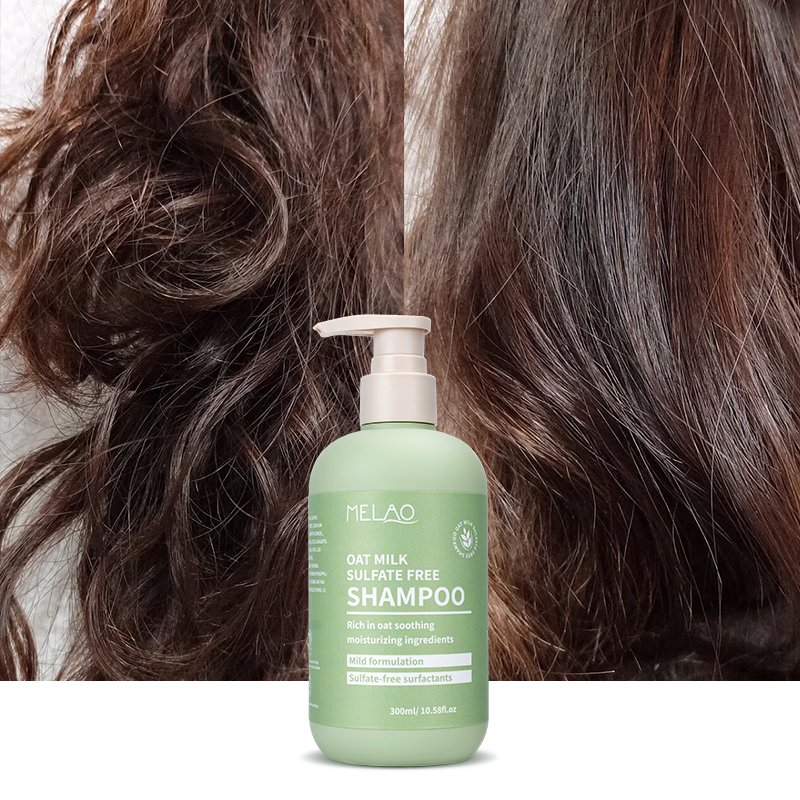 Best Price Oat Milk Sulfate Free Shampoo Hair Care Soothing Moisturizing Mild Formula Private Label Foaming Hair Growth Shampoo