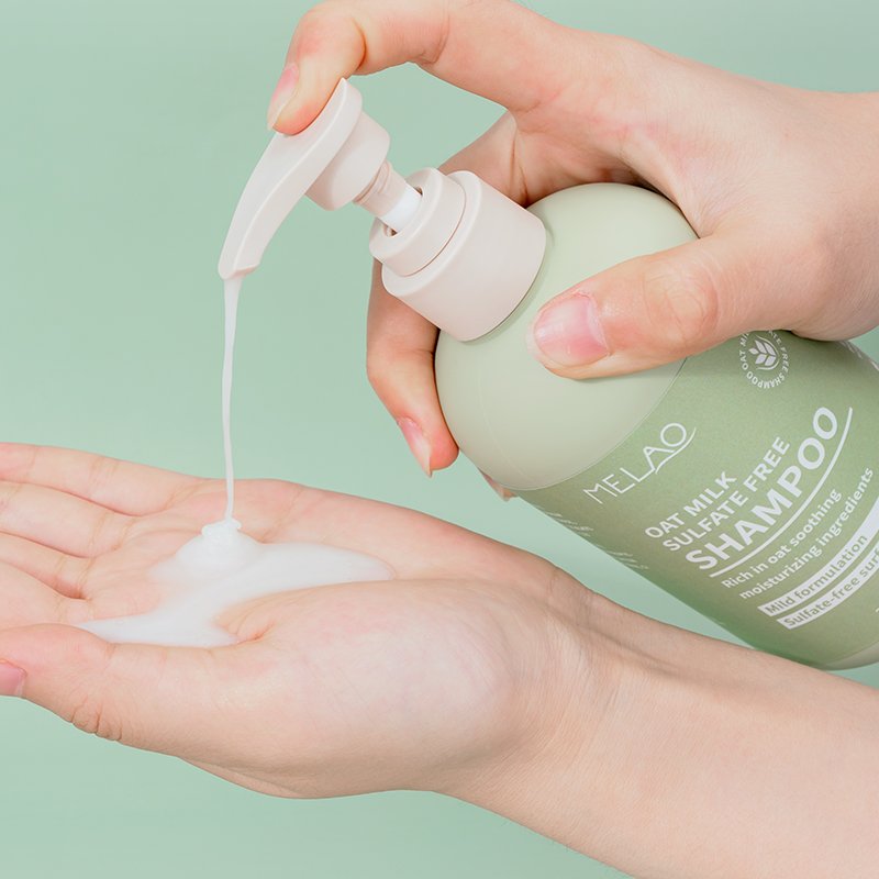 Best Price Oat Milk Sulfate Free Shampoo Hair Care Soothing Moisturizing Mild Formula Private Label Foaming Hair Growth Shampoo