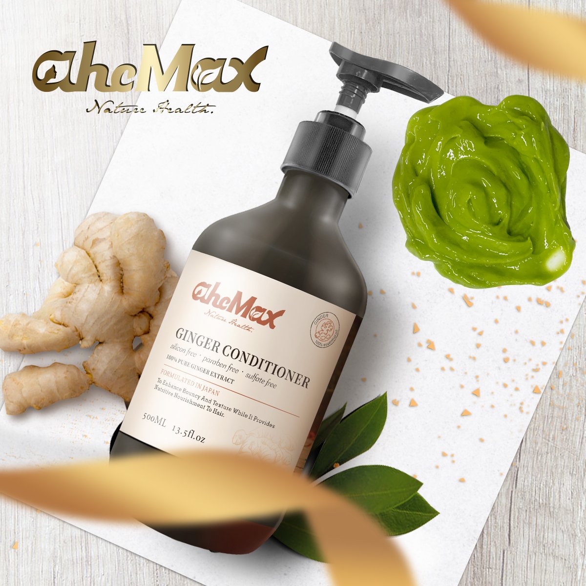 OEM/ODM shampoo proprietary brand scalp massager ginger oil shampoo professional ginger oil shampoo and conditioner