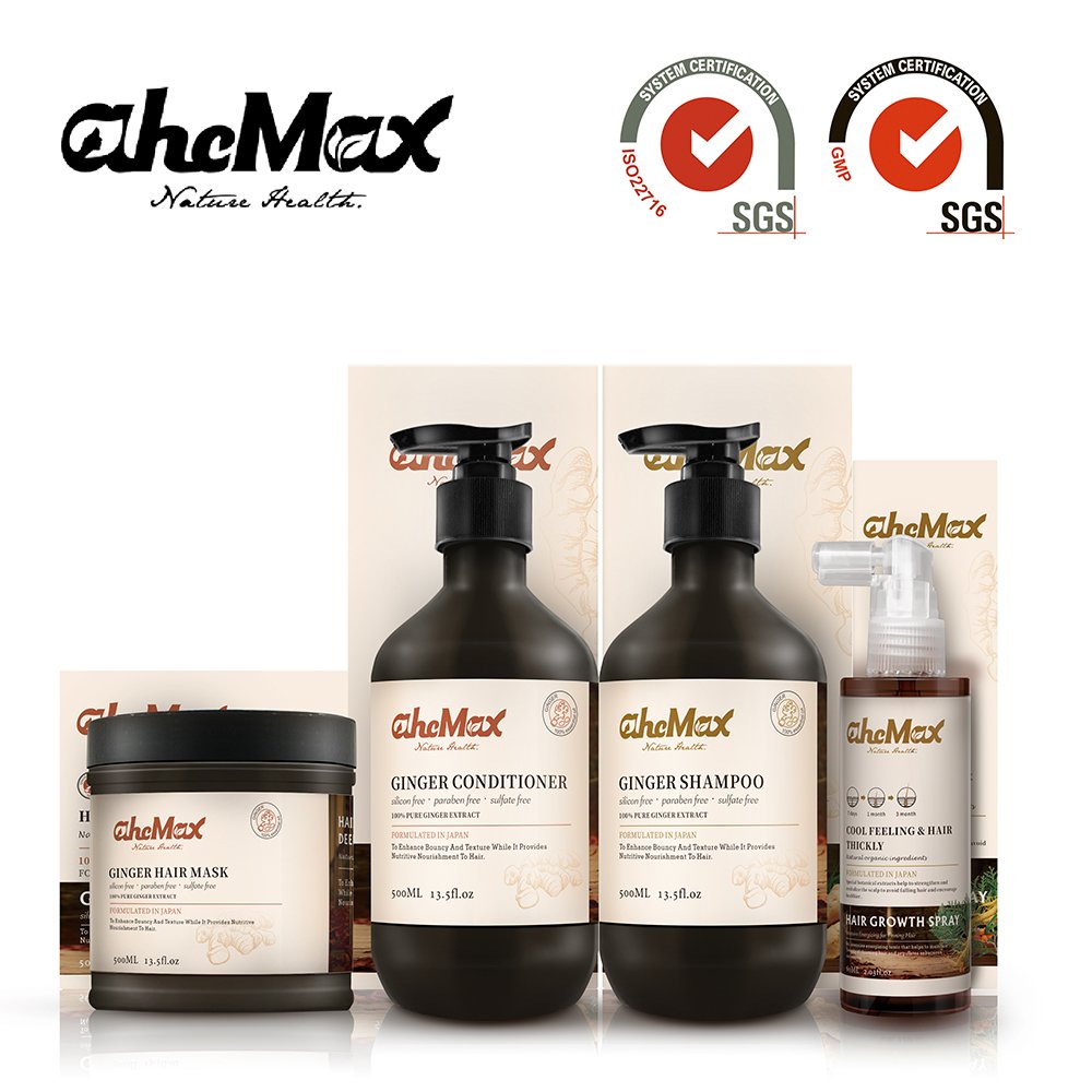 OEM/ODM shampoo proprietary brand scalp massager ginger oil shampoo professional ginger oil shampoo and conditioner