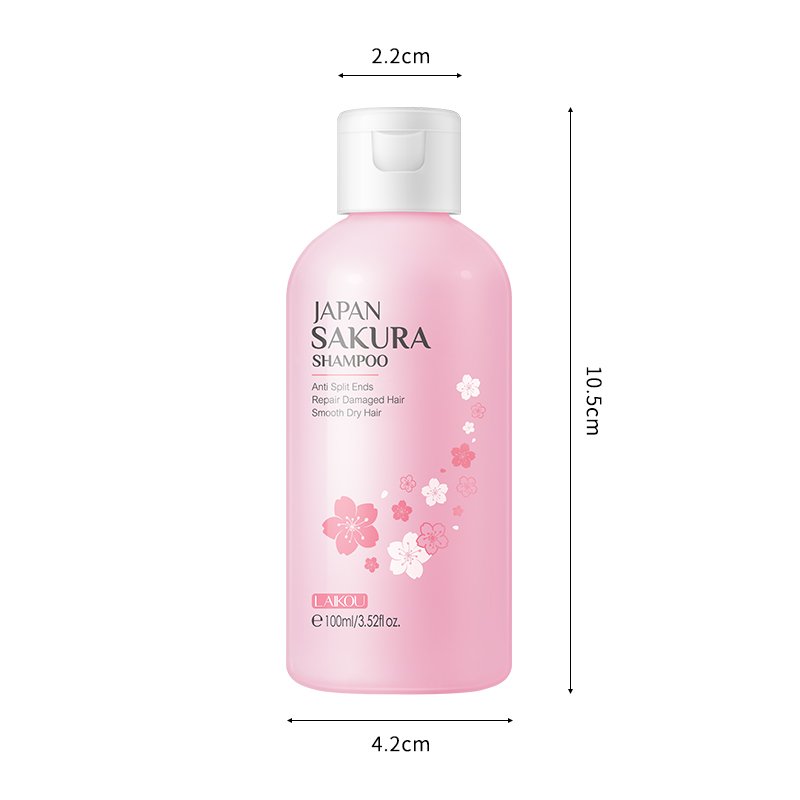 Organic Sakura Hair Hhampoo Scalp Care Dandruff Shampoo Nourishing Moisturizing Anti-Dandruff Feature Smooths Cleans Hair Scalp