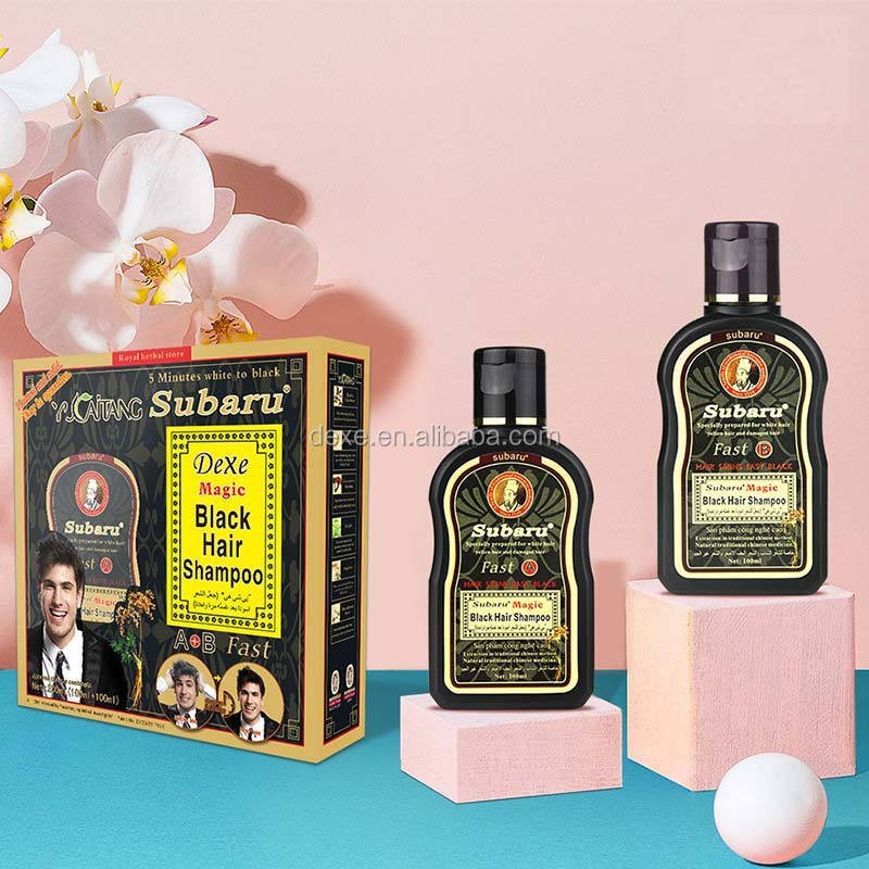 A wash black color shampoo wholesale Subaru black hair shampoo