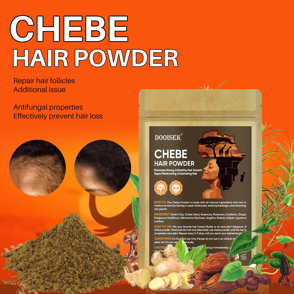 New Organic Moisturizing Chebe Powder Hair Growth Shampoo Thickening Hair Growth Oil Chebe Karkar Oil Hair Butter champues