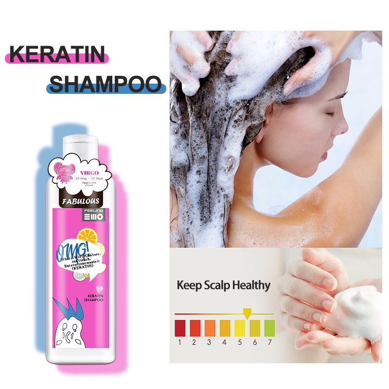 FEELING Emo Protein Shine Keratin Shampoo Improves Hair Shine And Manageability Luminescent Brazilian 300ml