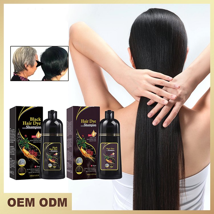 Manufacturer Fashion Brown Black Hair Dye Shampoo In Hair Dye