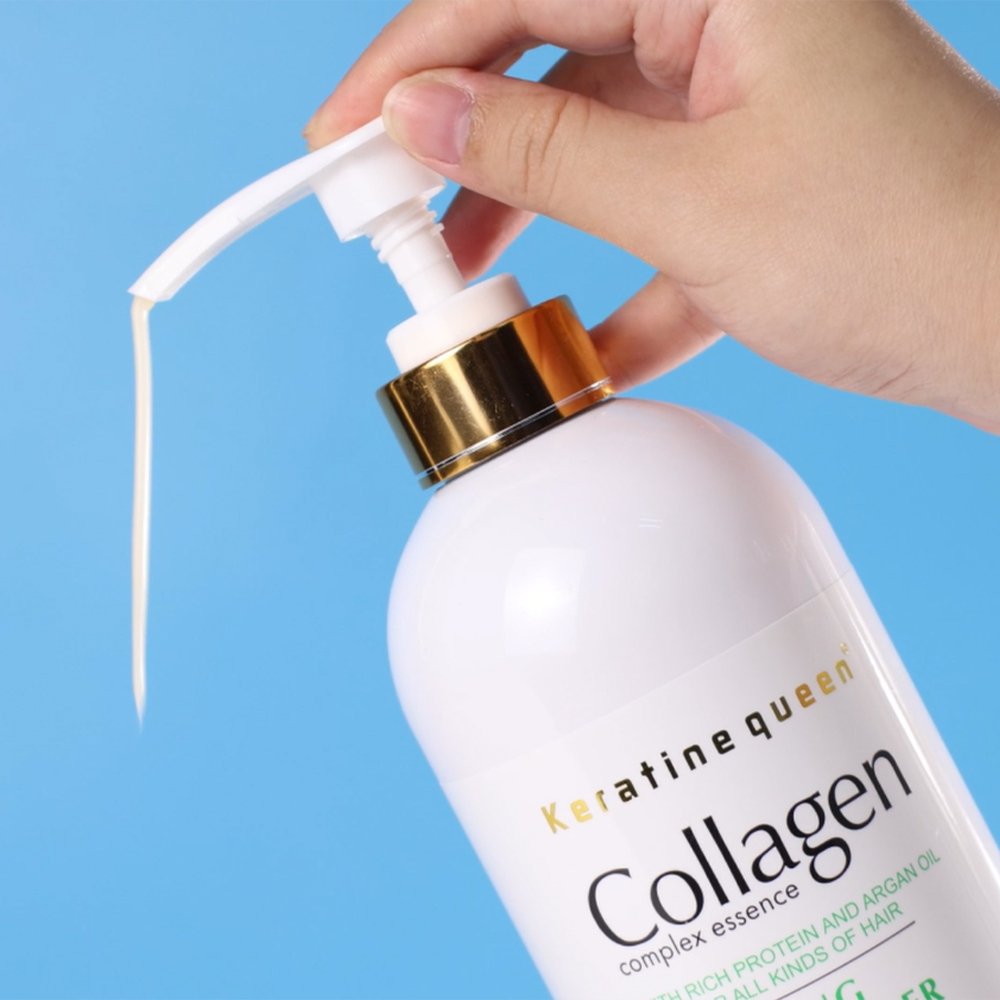 Private Label 800ml Collagen Complex Essence Hair Care Set Shampoo Conditioner for Hair Repair